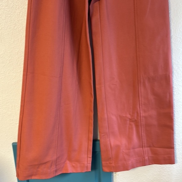 Esby Lucia Pant wide leg 100% cotton size 0. Coral color. Worn once. - Picture 3 of 15